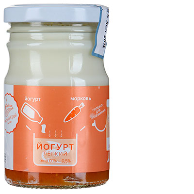 Йогурт Чистый Край с морковью 0,1- 0,5%