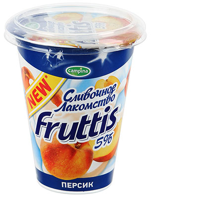 Продукт йогуртный Campina Fruttis «Сливочное лакомство»