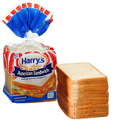 Хлеб Harry's American Sandwich Сандвичный пшеничный